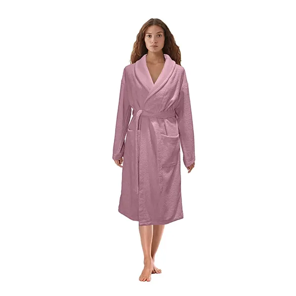 Nova Home Luna Unisex Bathrobe (1 Piece) - 100% Cotton - Rose (Available in sizes) product thumbnail 2