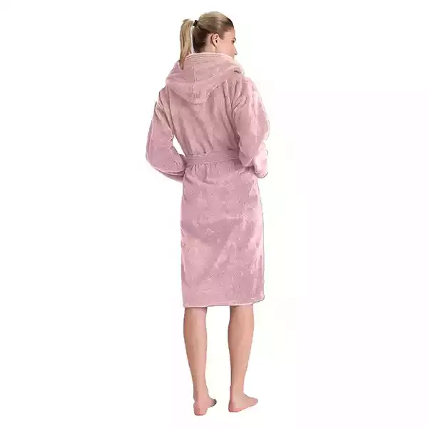 Cannon Plain Unisex Bathrobe (1 Piece) - 100% Cotton - L - Silver Rose product thumbnail 3