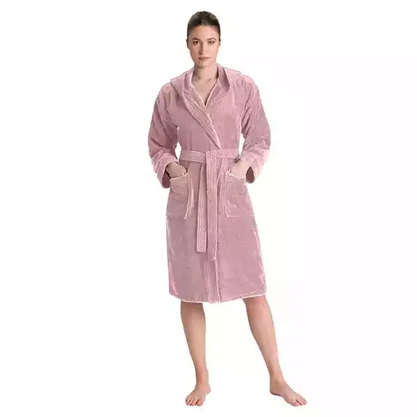 Cannon Plain Unisex Bathrobe (1 Piece) - 100% Cotton - L - Silver Rose product thumbnail 2