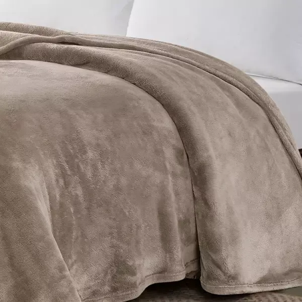 Nova Home Silky Blanket - Taupe (Available in Sizes) product thumbnail 4