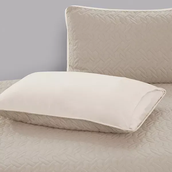 Nova Home "Cross" Bed Spread Set - Taupe & Ivory product thumbnail 6