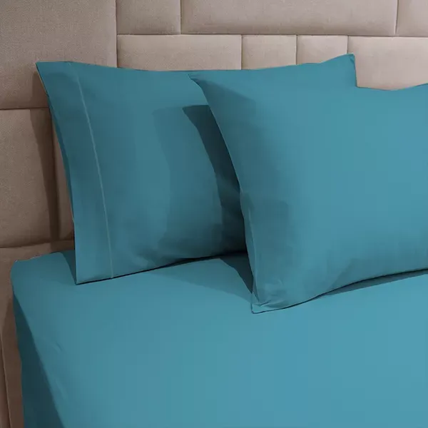 Fieldcrest Plain Pillowcase Set - 100% Cotton - 2 Pcs - Turquoise product thumbnail 4