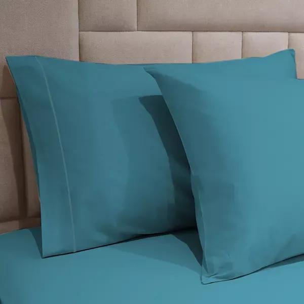 Fieldcrest Plain Pillowcase Set - 100% Cotton - 2 Pcs - Turquoise product thumbnail 3
