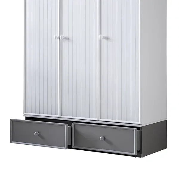 Pierre Cardin Neo 3-Door Baby Room Wardrobe - White product thumbnail 4
