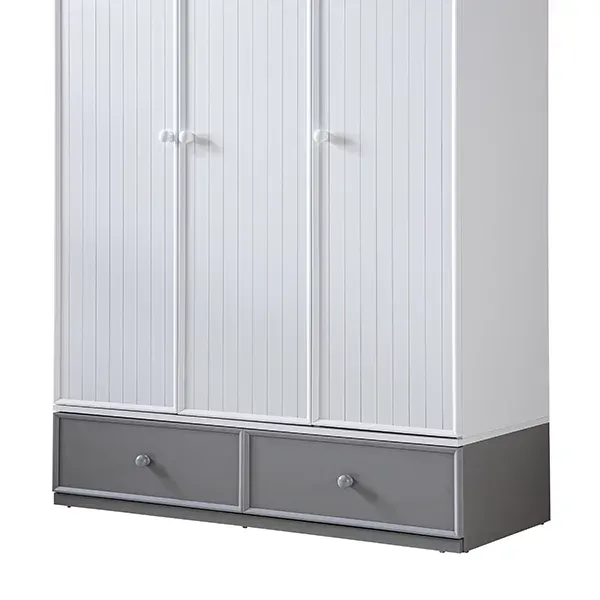 Pierre Cardin Neo 3-Door Baby Room Wardrobe - White product thumbnail 5