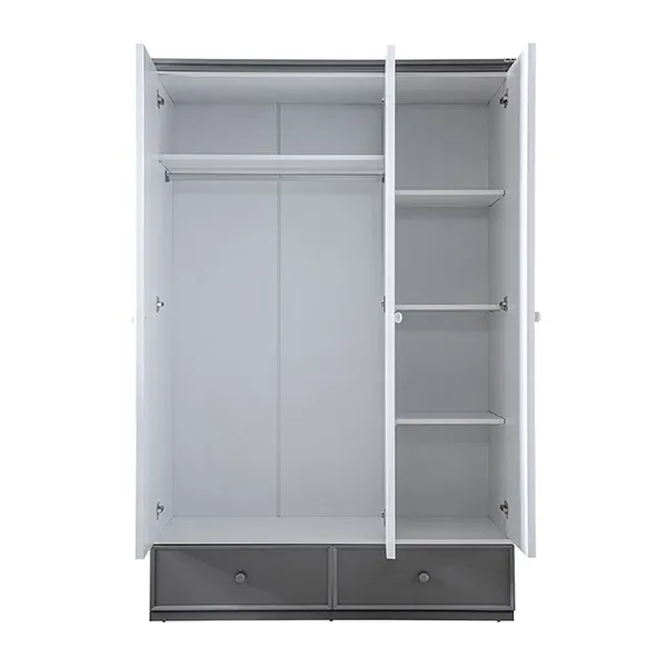 Pierre Cardin Neo 3-Door Baby Room Wardrobe - White product thumbnail 3
