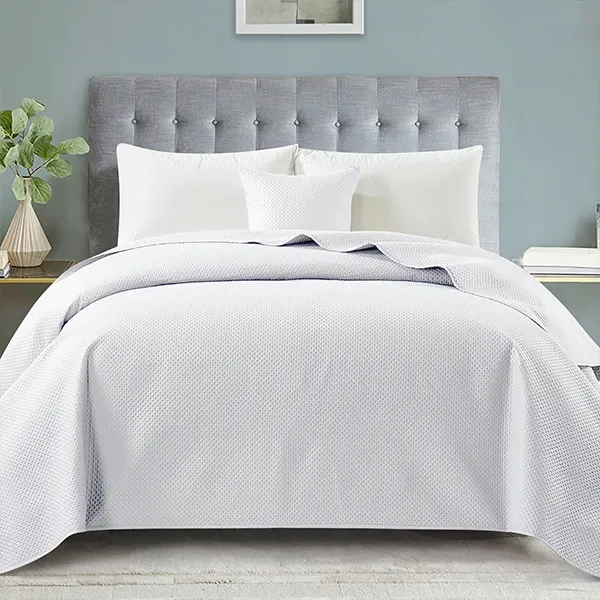 Nova Home "Dimension" Coverlet - White (Available In Sizes) product thumbnail 3