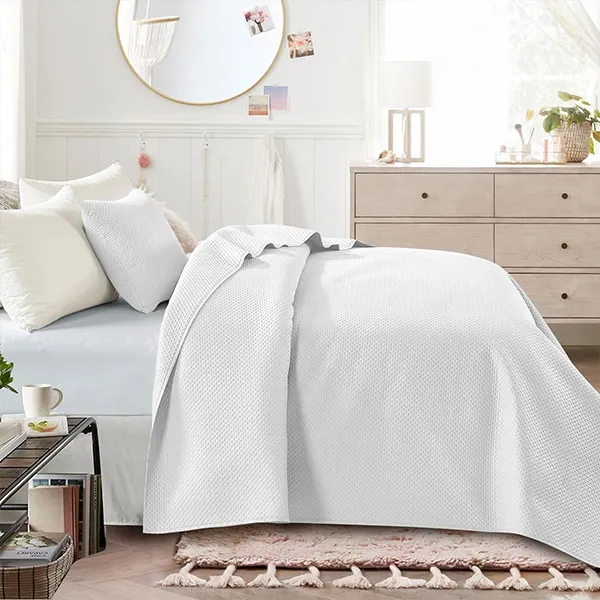 Nova Home "Dimension" Coverlet - White (Available In Sizes) product thumbnail 5