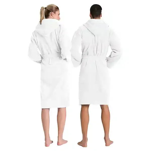 Cannon Plain Unisex Bathrobe (1 Piece) - 100% Cotton - 4XL - White product thumbnail 6