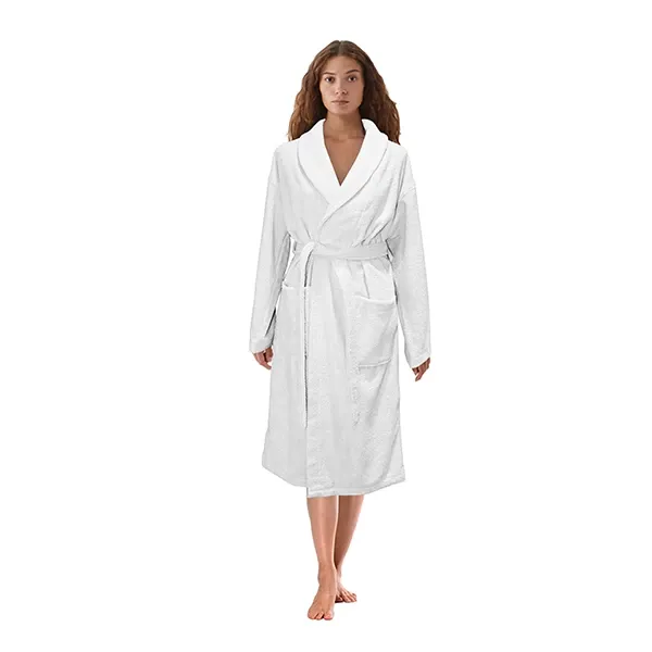 Nova Home Luna Unisex Bathrobe (1 Piece) - 100% Cotton - XL - White product thumbnail 2