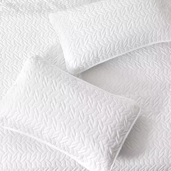 Nova Home "Cross" Bed Spread Set - White & White product thumbnail 7