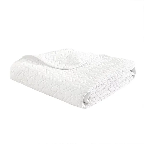 Nova Home "Cross" Bed Spread Set - White & White product thumbnail 8