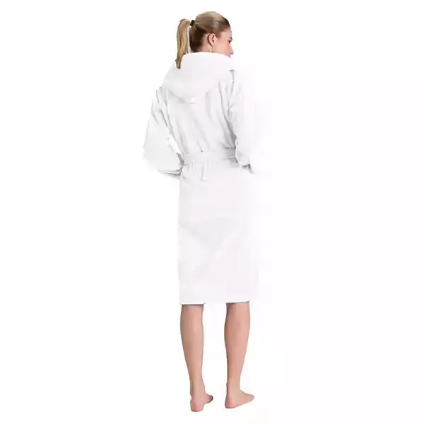 Cannon Plain Unisex Bathrobe (1 Piece) - 100% Cotton - XXL - White product thumbnail 2