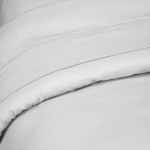 Fieldcrest Plain Duvet Cover - 100% Cotton - 220 Thread Count - Queen - White product thumbnail 2