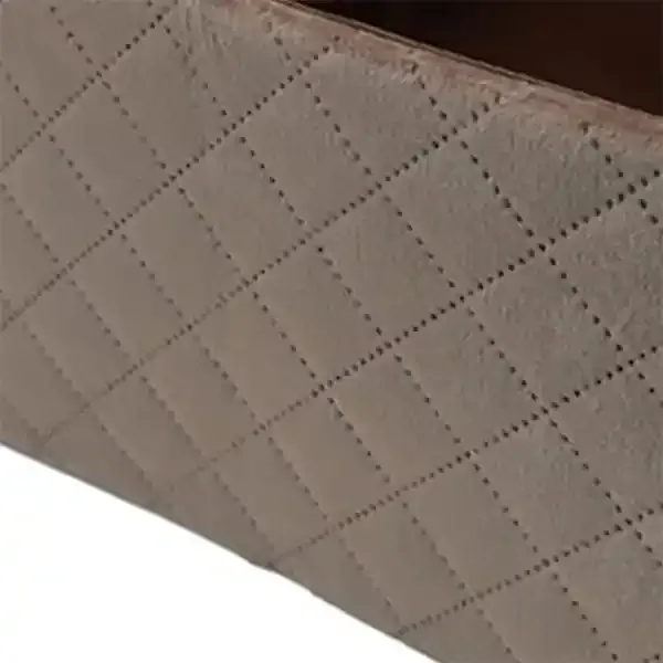 Weva Winsom Foldable Textile Storage Basket - 19x26x13 cm - Taupe product thumbnail 2