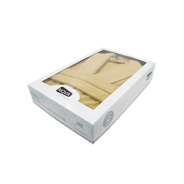 Nova Home Luna Unisex Bathrobe (1 Piece) - 100% Cotton - Yellow (Available in sizes) product thumbnail 4