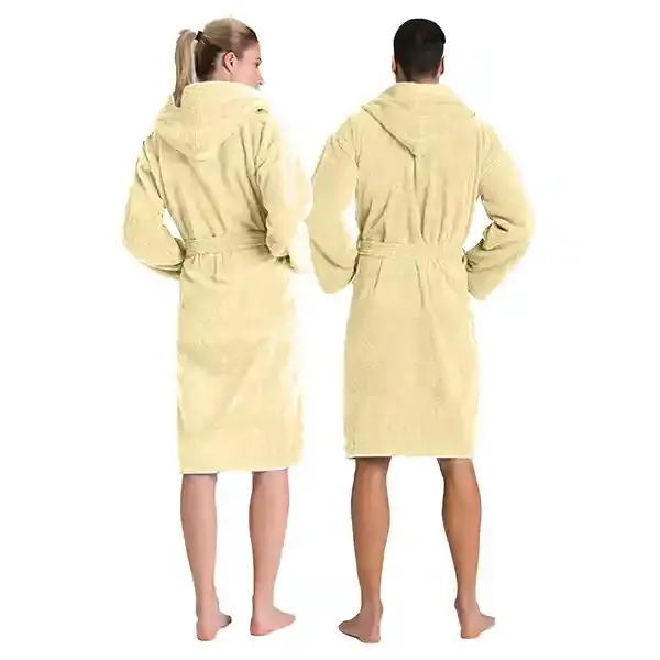 Cannon Plain Unisex Bathrobe (1 Piece) - 100% Cotton - L - Yellow product thumbnail 6