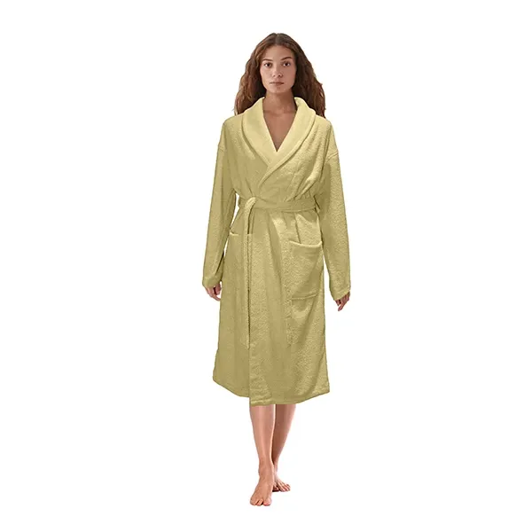 Nova Home Luna Unisex Bathrobe (1 Piece) - 100% Cotton - Yellow (Available in sizes) product thumbnail 2
