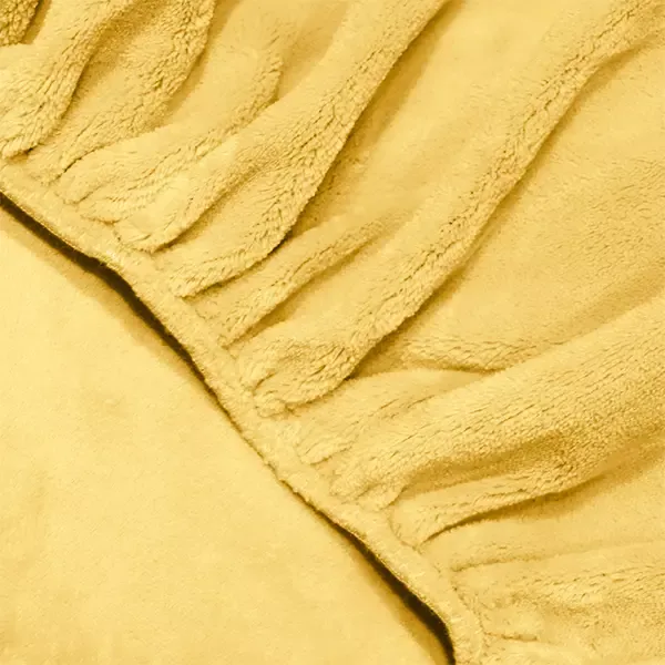 Nova Home WarmFit Winter Microfleece Fitted Sheet Set - Yellow (Available in Sizes) product thumbnail 6