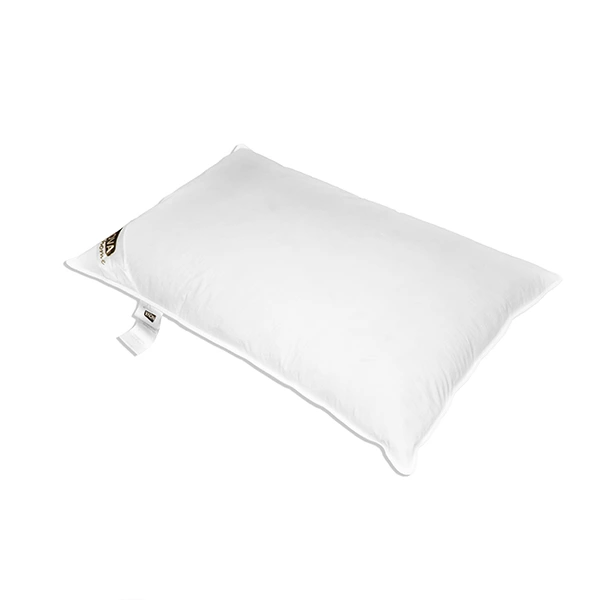 Nova Home White Duck Feather Pillow - 100% Cotton Down Proof Cover, 233 Thread Count - 50x75 cm - White