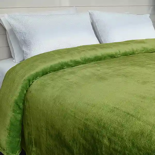 Nova Home Flannel Fleece Blanket - King - Kiwi
