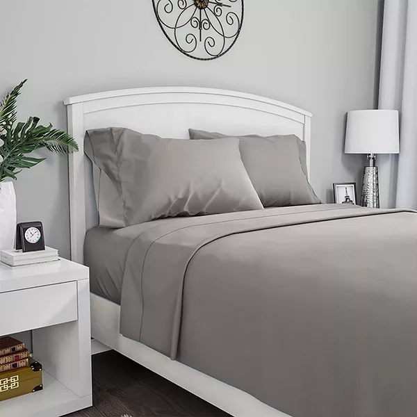 Fieldcrest Plain Flat Sheet - 100% Cotton - 220 Thread Count - Single & Twin - Grey