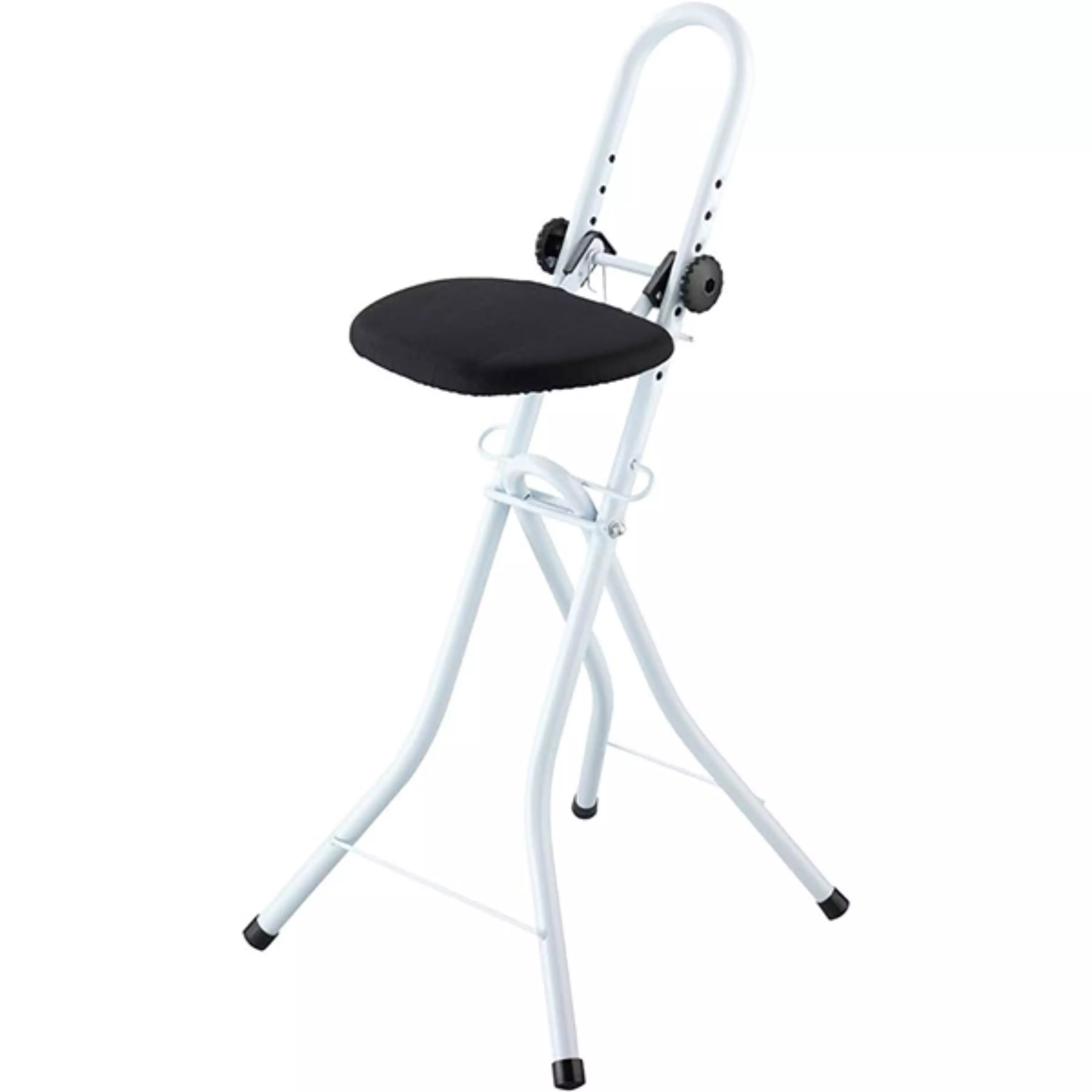 Wenko Ironing Stool - Black & White