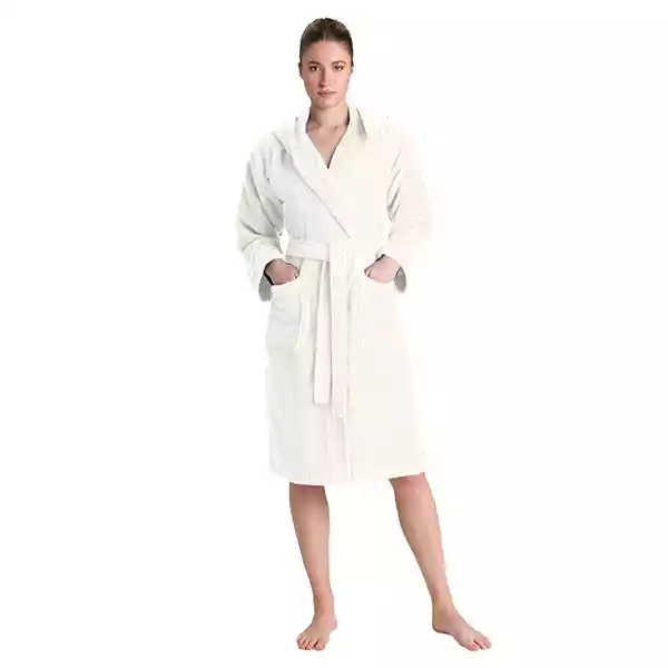 Cannon Plain Unisex Bathrobe (1 Piece) - 100% Cotton - 4XL - Ivory