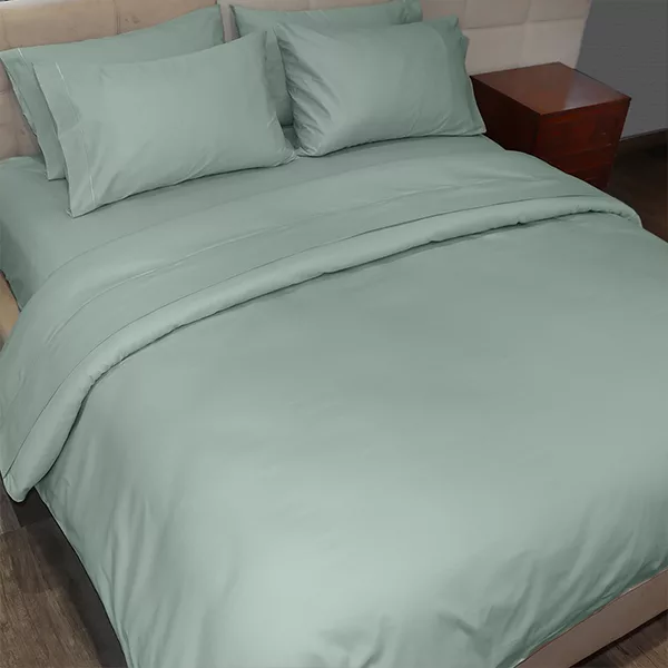 Fieldcrest Plain Duvet Cover - 100% Cotton - 220 Thread Count - Single & Twin - Jade
