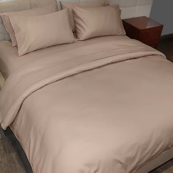 Fieldcrest Plain Duvet Cover - 100% Cotton - 220 Thread Count - Linen (Available in sizes)