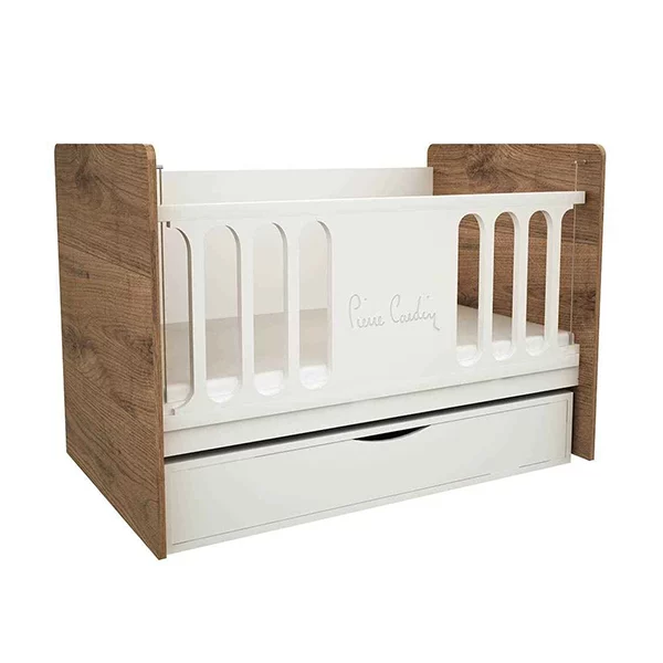 Pierre Cardin Opale Baby Cot With Mattress - Natural