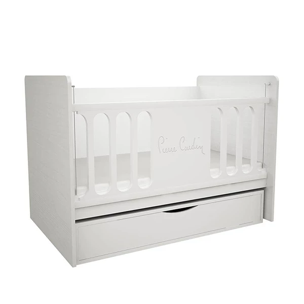 Pierre Cardin Opale Baby Cot With Mattress - White