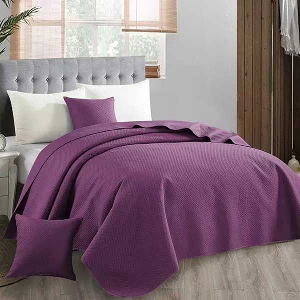 Nova Home Dimension Coverlet - Single & Twin - Purple