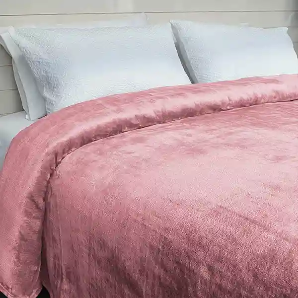 Nova Home Doux Soft Silk Touch Blanket - Double - Rose