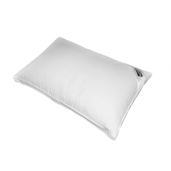 Nova Home White Duck Down Chamber Pillow - 100% Cotton Cover - 50x75 cm - White