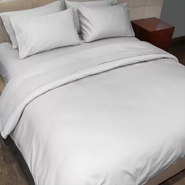 Fieldcrest Plain Duvet Cover - 100% Cotton - 220 Thread Count - Queen - White