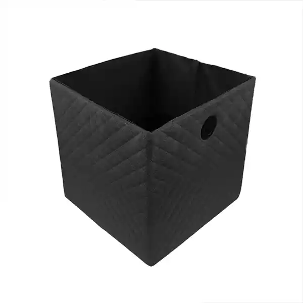Weva Winsom Foldable Textile Storage Basket - 31x31x31 cm - Black
