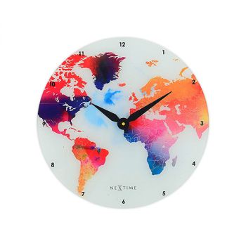 نكستايم "Colorful World" ساعة حائط - متعدد الألوان