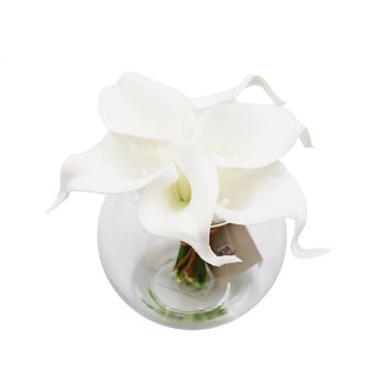 نوفا هوم "Calla Lily" مزهرية زهور - 14 سم - أبيض