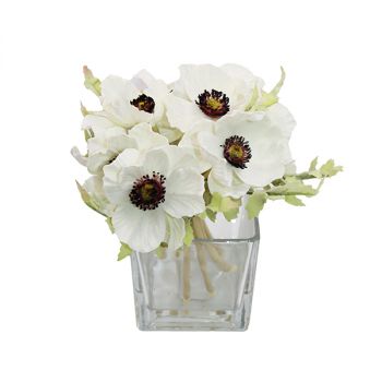 نوفا هوم "Poppy" مزهرية زهور - 24 سم - أبيض