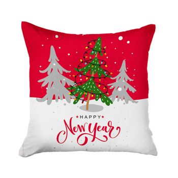 نوفا هوم غطاء وسادة "Christmas" - 45x45 سم - أحمر وأبيض