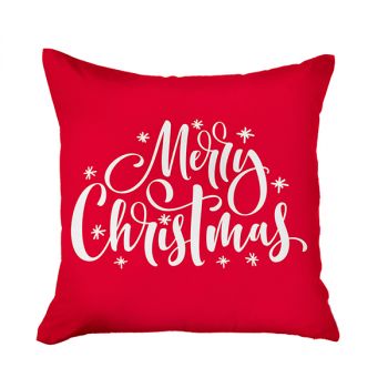 نوفا هوم غطاء وسادة "Christmas"  - 45x45 سم - أحمر